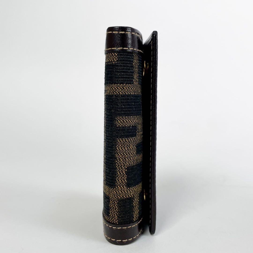 【美品】 フェンディ キーケース ズッカ キャンバス　レザー 6連 箱付