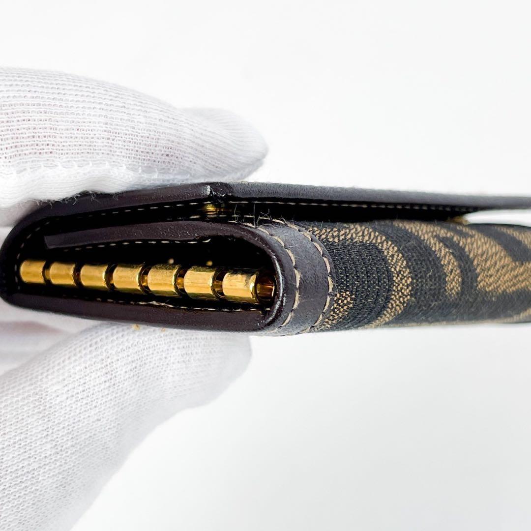 【美品】 フェンディ キーケース ズッカ キャンバス　レザー 6連 箱付