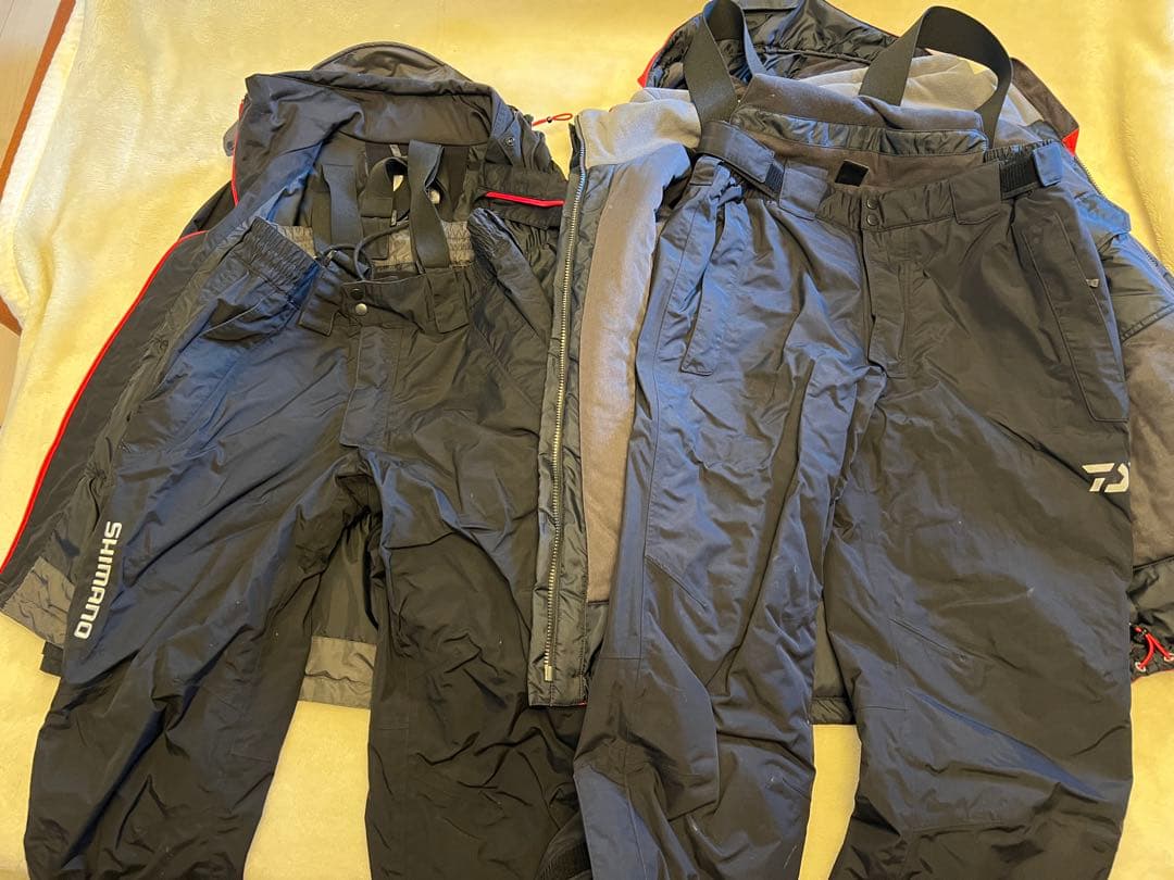 SHIMANO DAIWA フィッシングスーツ 上下セット Lサイズ