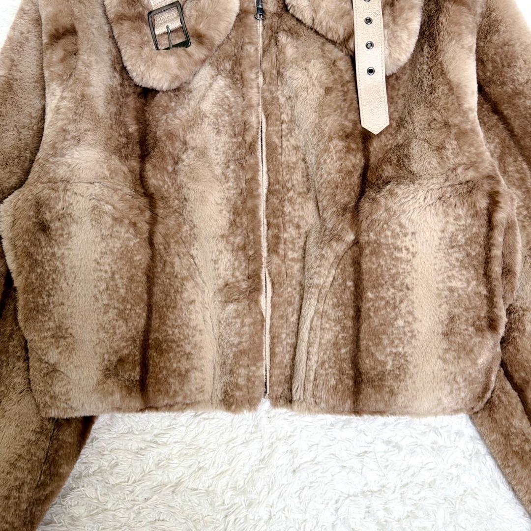 美品✨ moussy マウジー REVER FAUX ファーコート IVOY