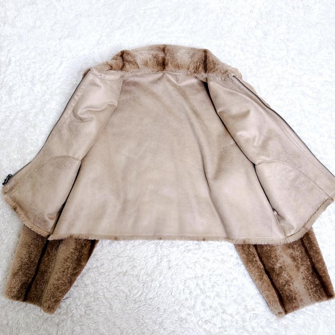 美品✨ moussy マウジー REVER FAUX ファーコート IVOY