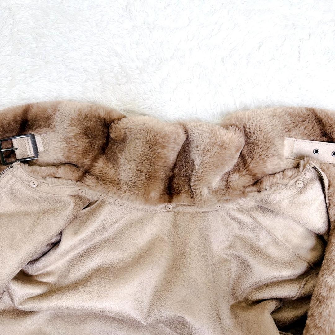 美品✨ moussy マウジー REVER FAUX ファーコート IVOY