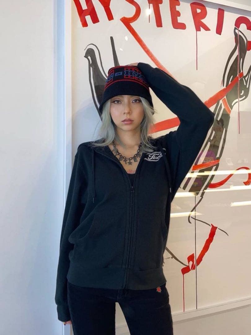 【コムドットやまと着用】ヒステリックグラマー　ニットバケットハット