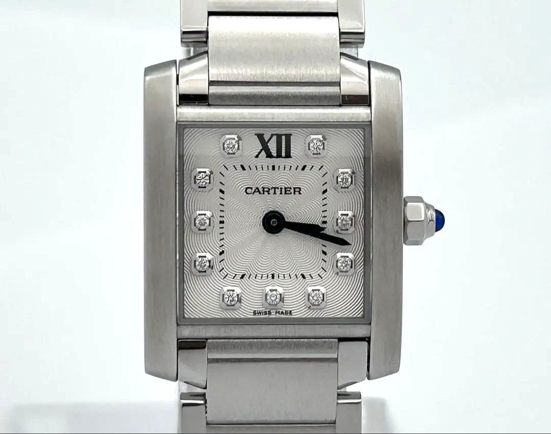 保証2029年1月 カルティエ タンクフランセーズSM ウォッチ11Pダイヤ