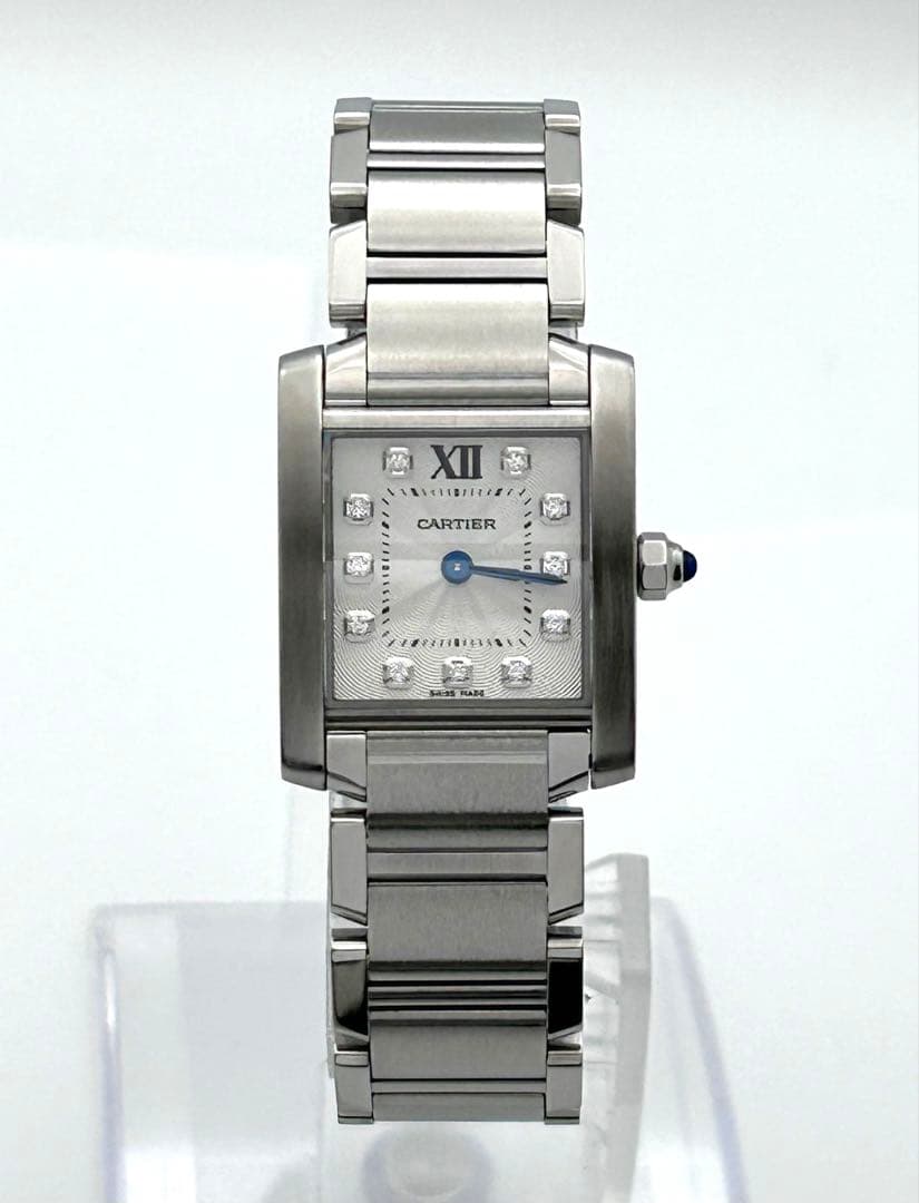 保証2029年1月 カルティエ タンクフランセーズSM ウォッチ11Pダイヤ