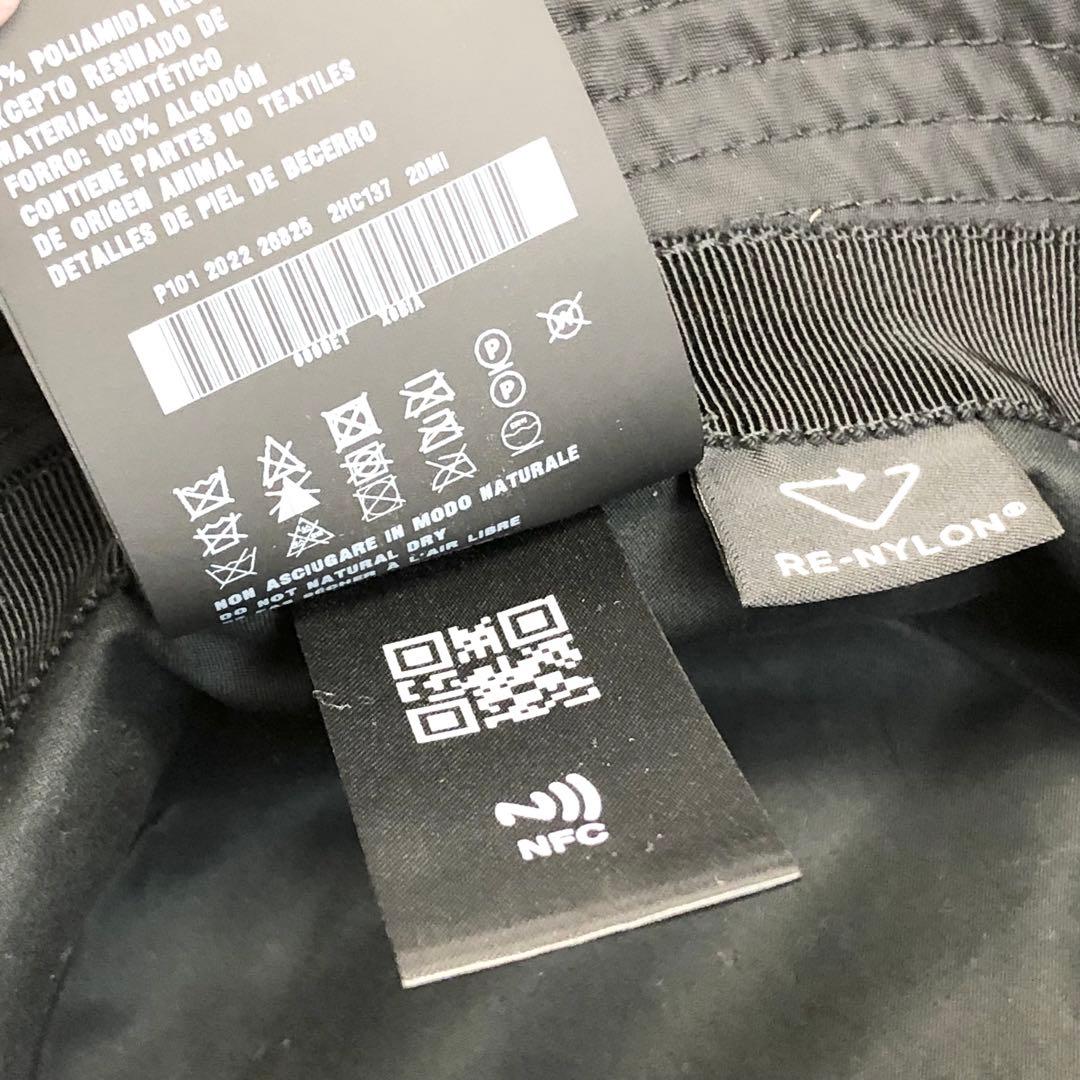 美品✨　PRADA Re-Nylon 三角プレート　ナイロン　バケットハット　Ｌ
