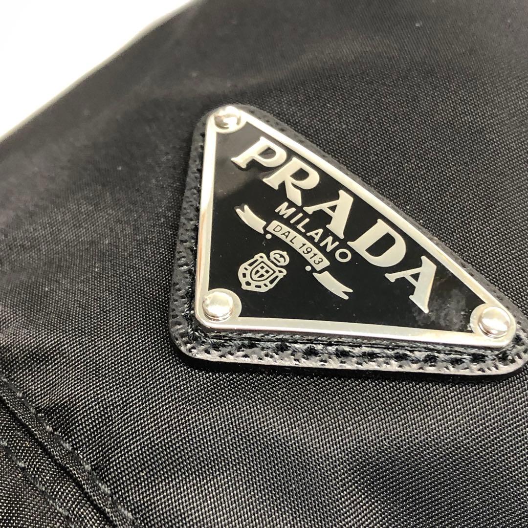 美品✨　PRADA Re-Nylon 三角プレート　ナイロン　バケットハット　Ｌ