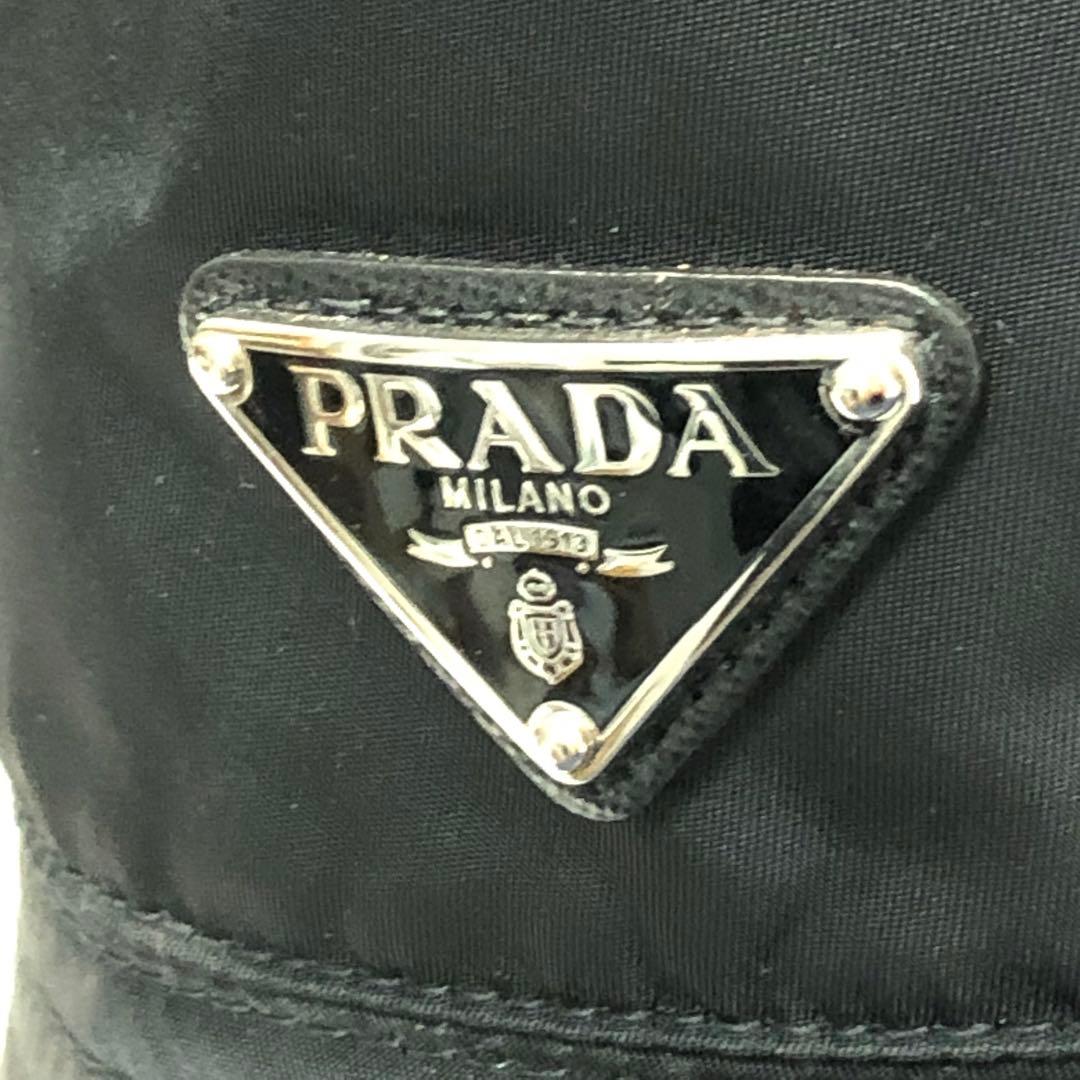 美品✨　PRADA Re-Nylon 三角プレート　ナイロン　バケットハット　Ｌ