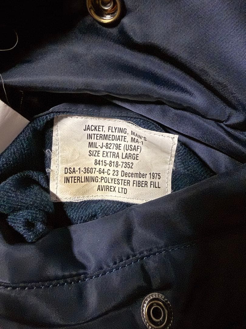 70s AVIREX MA-1 フライトジャケット
