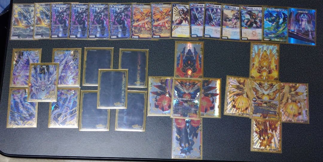 2*送様 デュエルマスターズ　引退品まとめ売り　デッキ10個&金トレジャーなどカ
