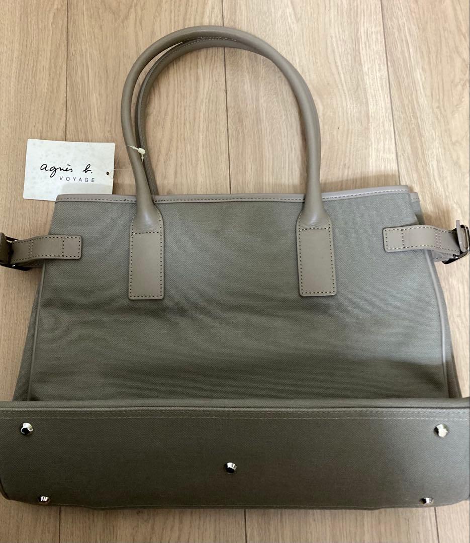 未使用　アニエスベー ボヤージュ　キャンバス トートバッグ 中型
