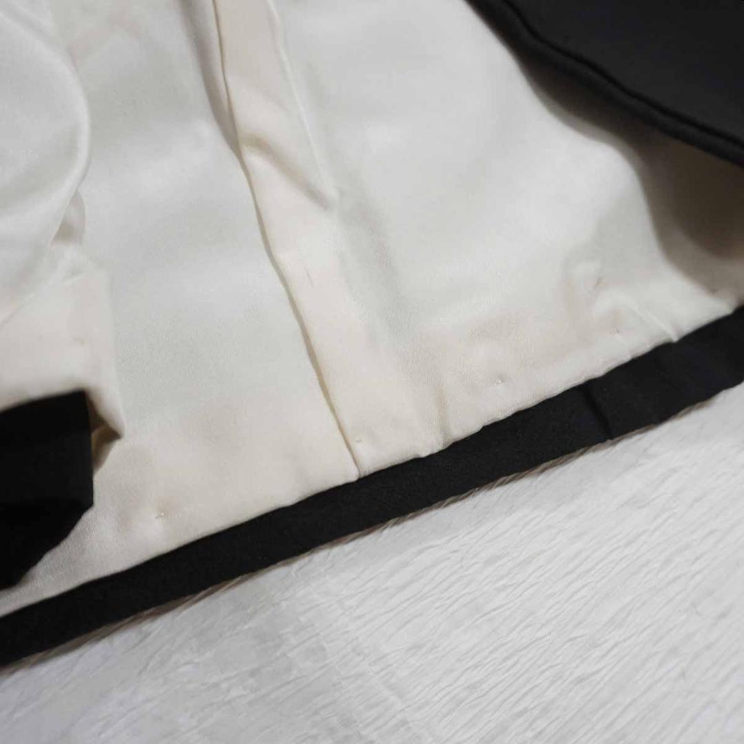 刺繍　銀　華尽くし　正絹黒留袖　フォーマル　結婚式　155cm　a737