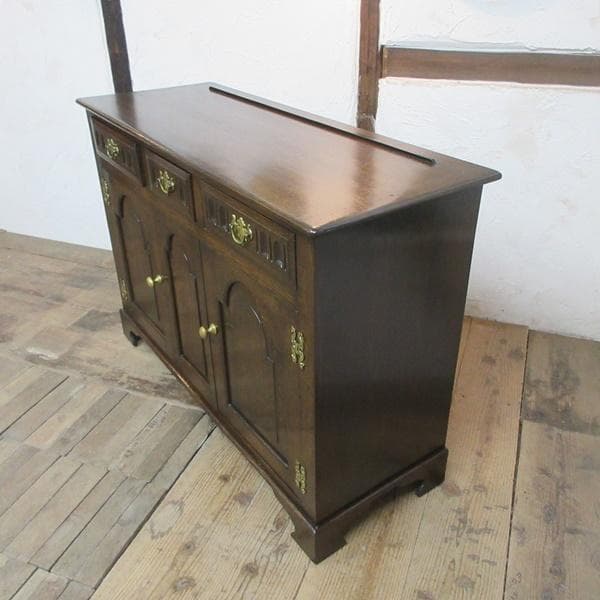 イギリス アンティーク 家具 サイドボード キャビネット 店舗什器 6806d