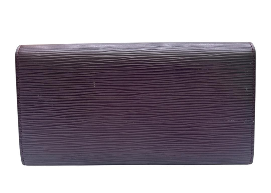 ★美品★ルイヴィトン 長財布 エピ カシス ポルトフォイユサラ パープル 紫