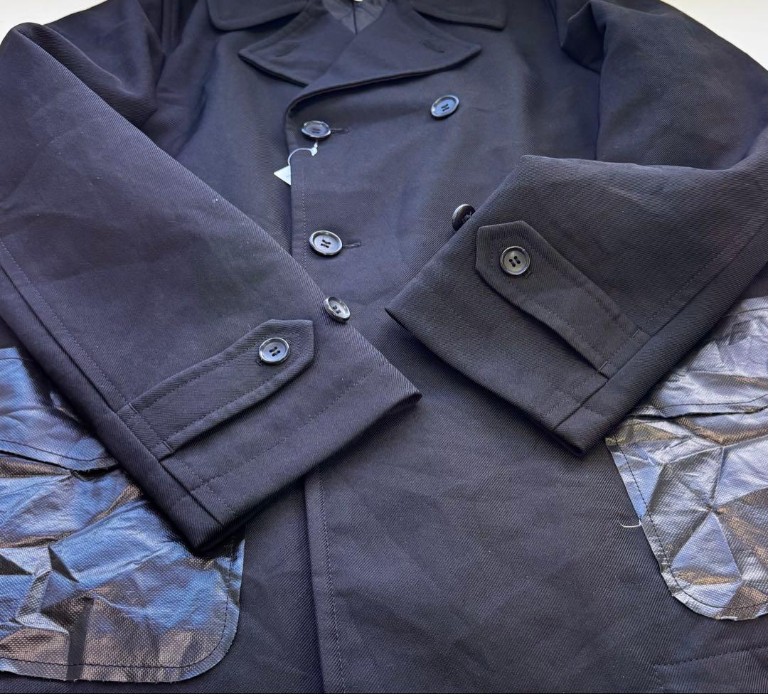 未使用25aw comme des garcons shirt 縮絨コートL 黒