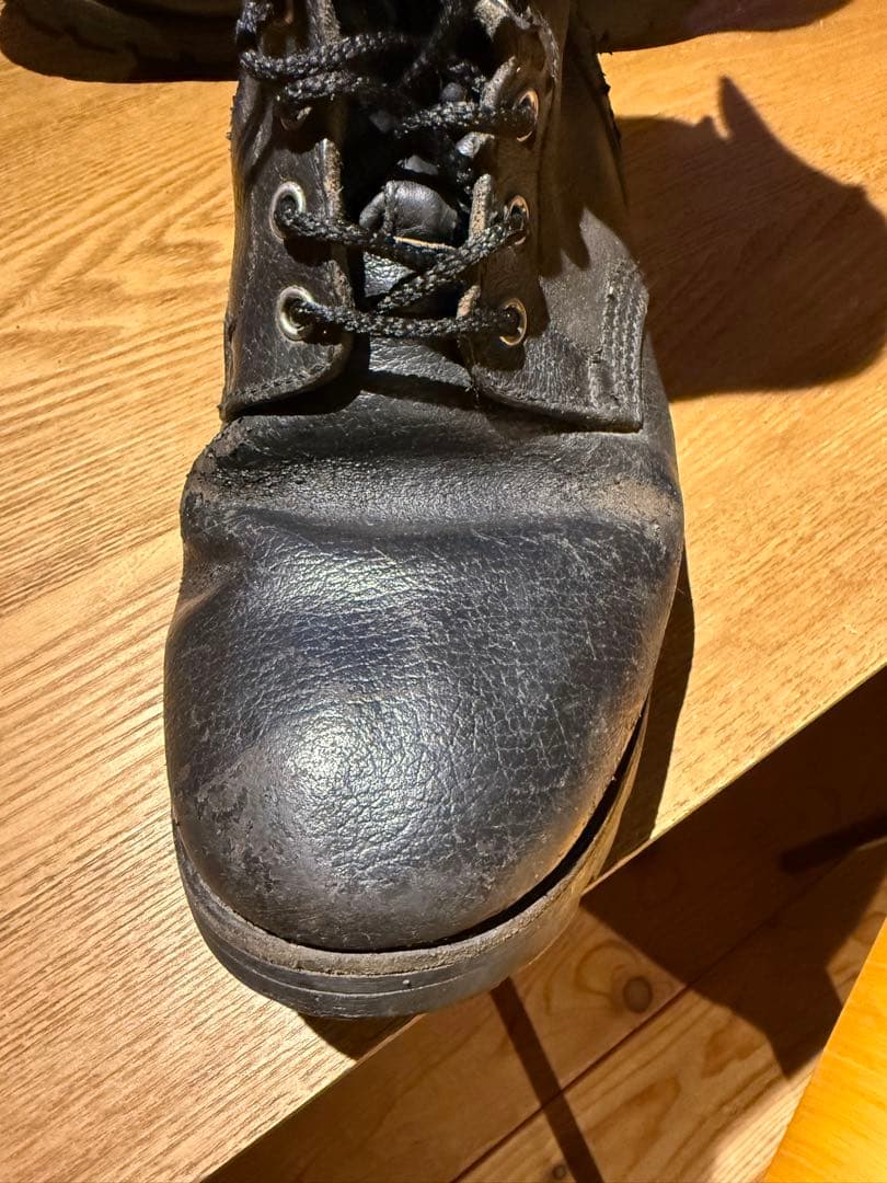 フレンチアーミー　ダブルストラップコンバットブーツ　ヴィンテージ