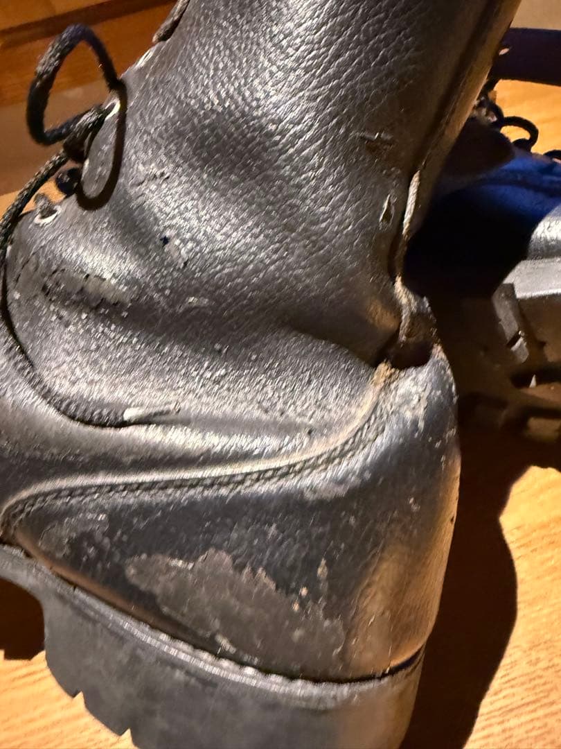 フレンチアーミー　ダブルストラップコンバットブーツ　ヴィンテージ