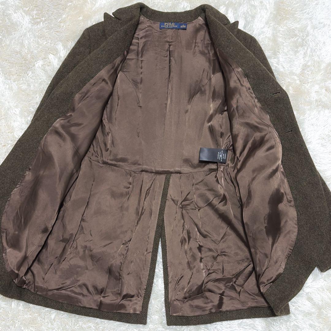 ポロラルフローレン　アルパカ混　テーラードジャケット　イタリー製　Lサイズ