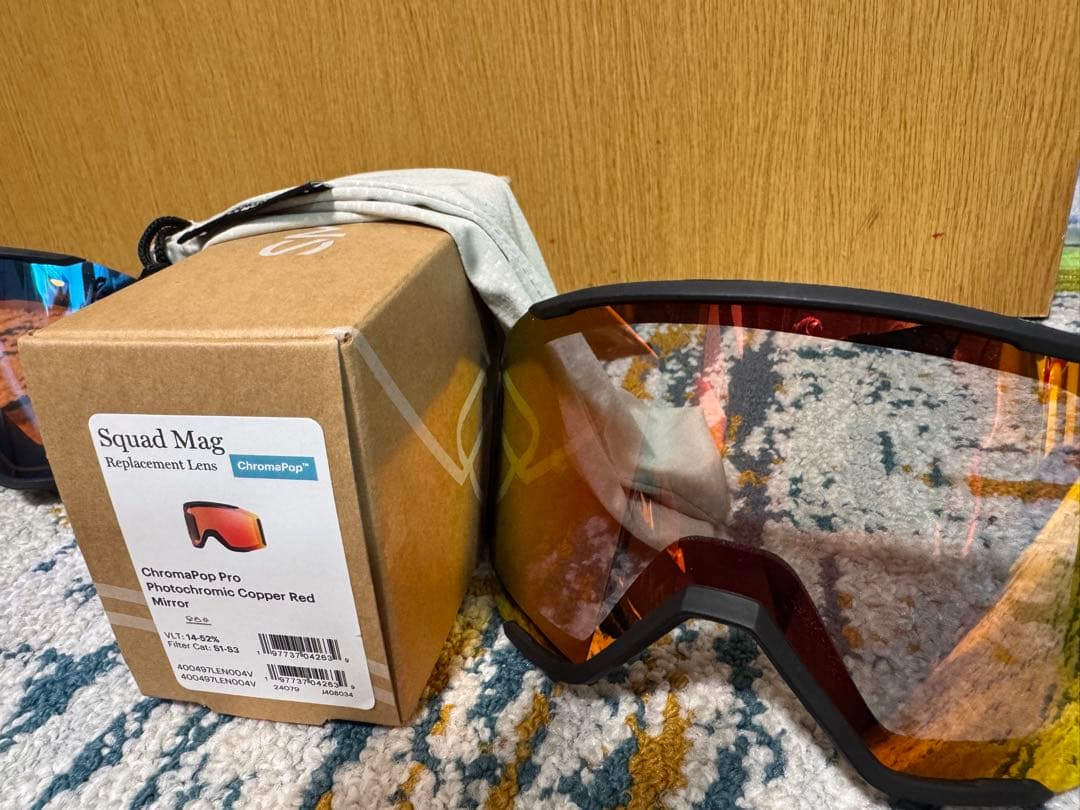 SMITH squad mag スペアレンズ pro調光 クリアレンズ未使用