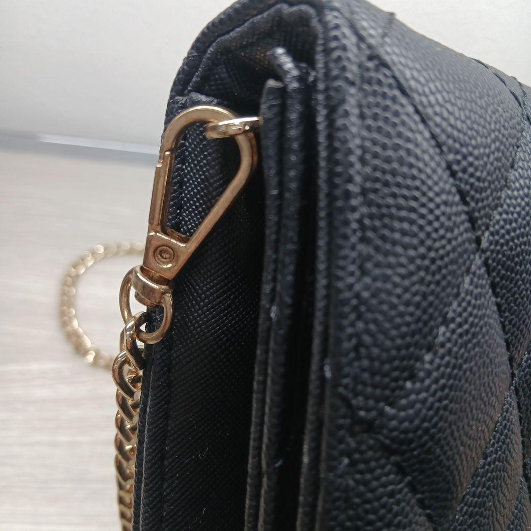 平行輸入　CHANEL ブラック キルティングショルダーバッグ