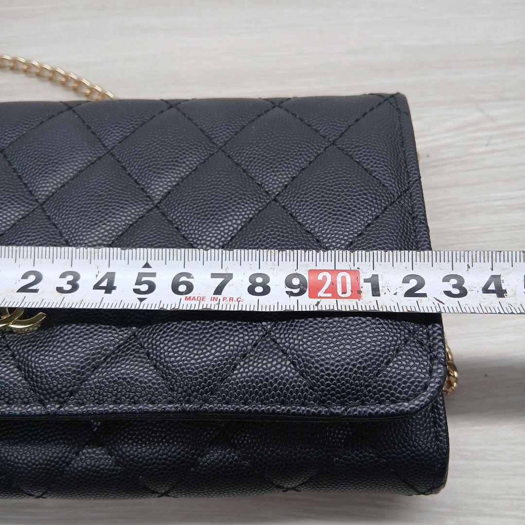 平行輸入　CHANEL ブラック キルティングショルダーバッグ