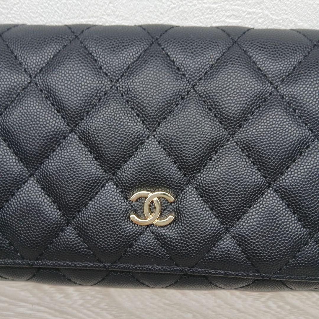 平行輸入　CHANEL ブラック キルティングショルダーバッグ