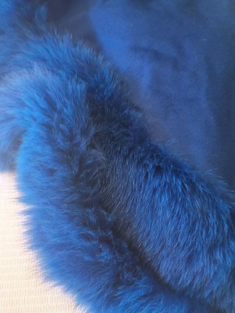 カシミヤ100%とフォックス毛皮のマント 三陽商会