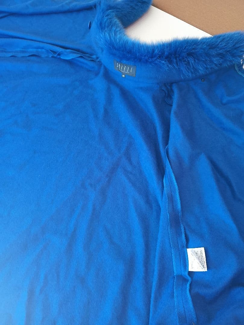 カシミヤ100%とフォックス毛皮のマント 三陽商会