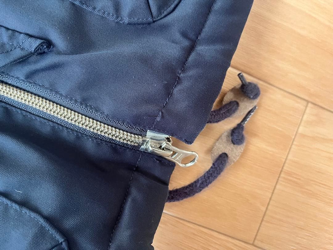 Beams Golf フード付きジャケット ネイビー　防寒　アウター