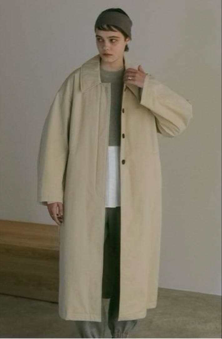 MANOF マノフBATTING LONG COAT中綿ステンカラーコート