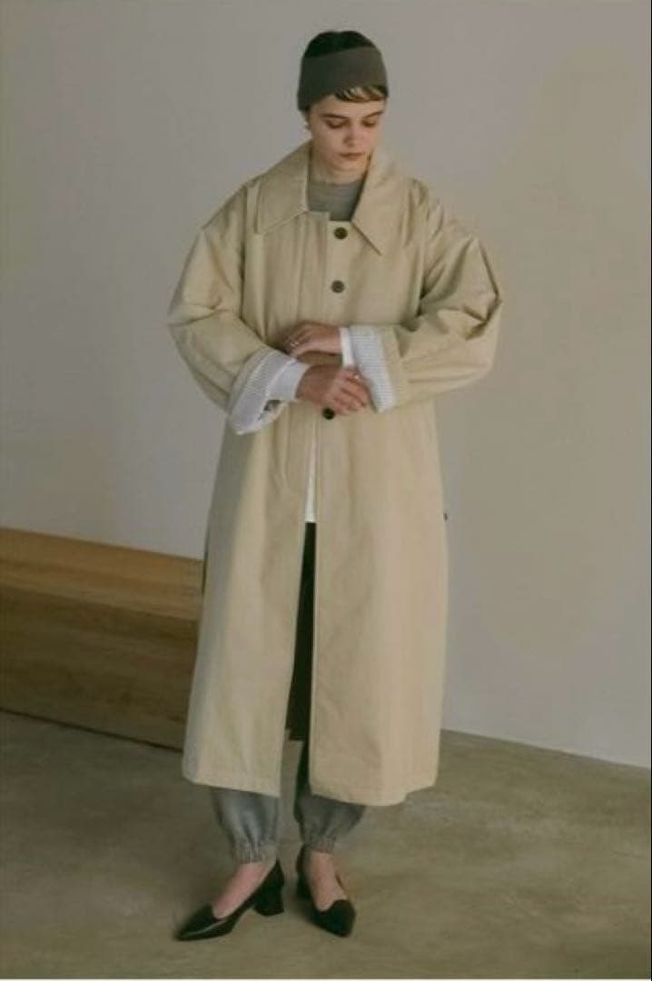 MANOF マノフBATTING LONG COAT中綿ステンカラーコート