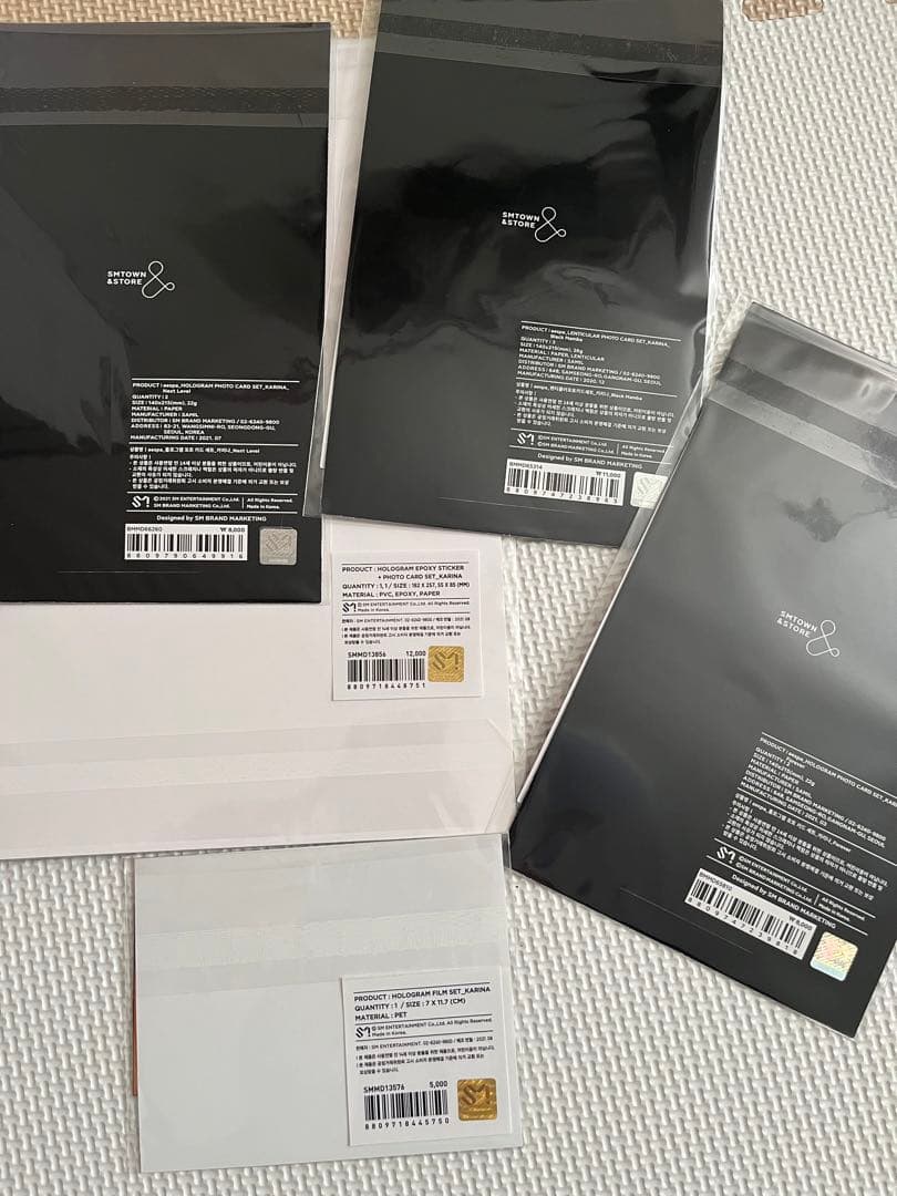 aespa　カリナ　トレカ　ホログラム　ミラー　アクリルキーリング　ARチケット