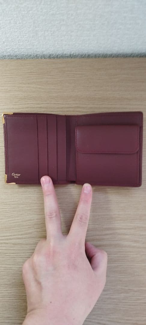 Must de Cartier（マスト ドゥ カルティエ）二つ折り財布　美品