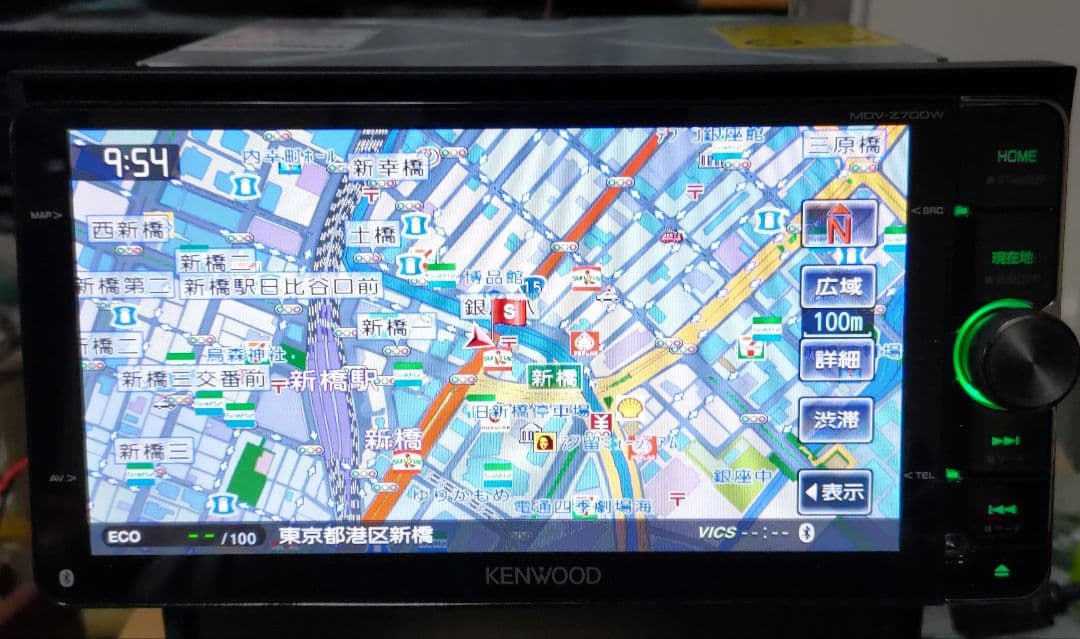 KENWOOD彩速ナビ MDV-Z700W Bluetooth DVD フルセグ