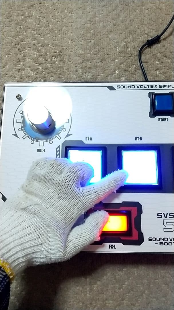 Sound Voltex Simple Edition 白 三和ボタン コーパル