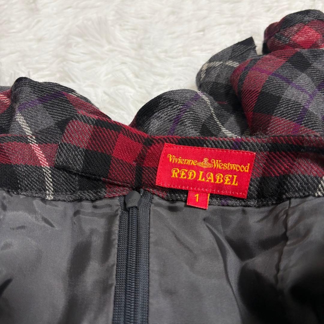 超希少　ヴィヴィアンウエストウッド　チェックフリル　ティアード　ミニスカート