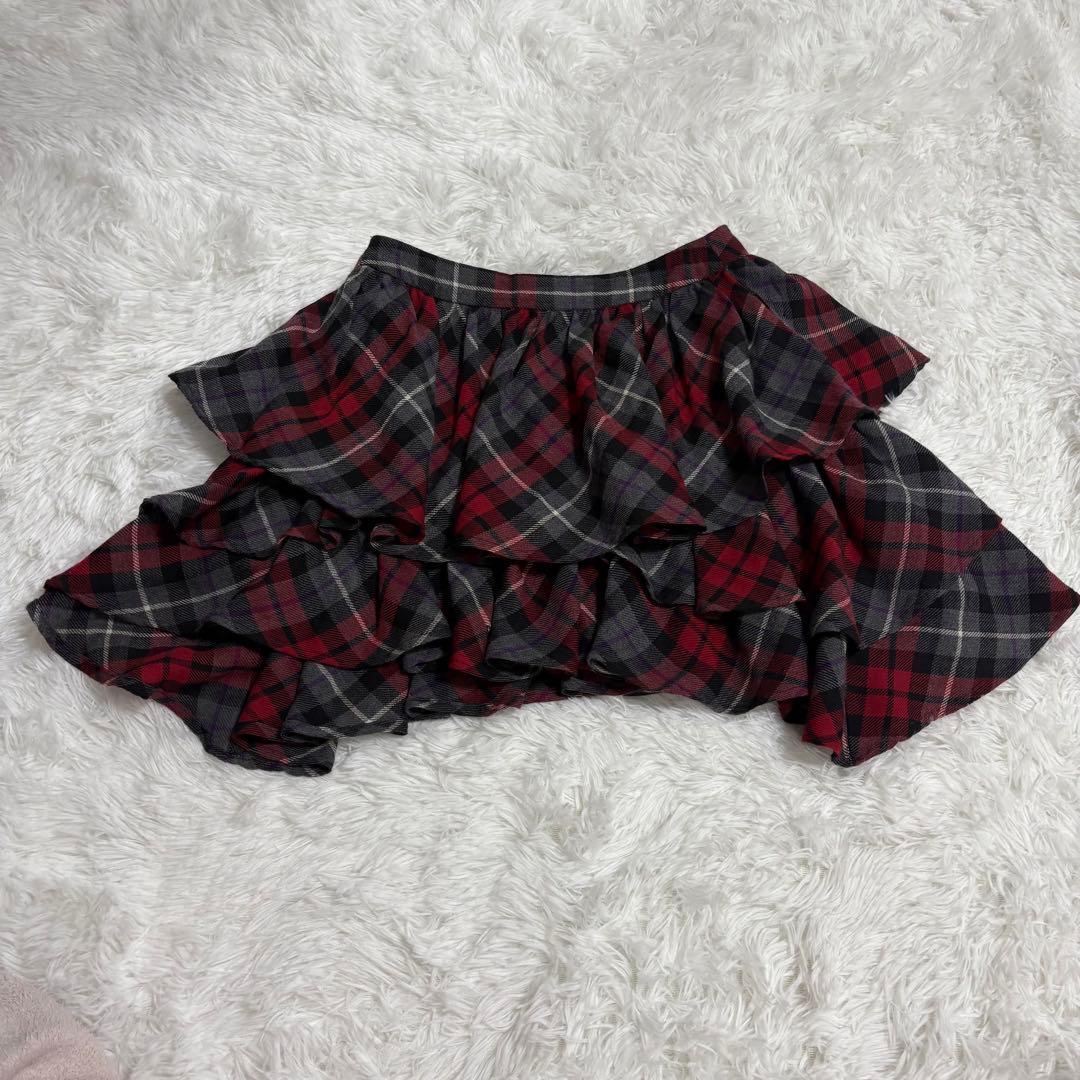 超希少　ヴィヴィアンウエストウッド　チェックフリル　ティアード　ミニスカート