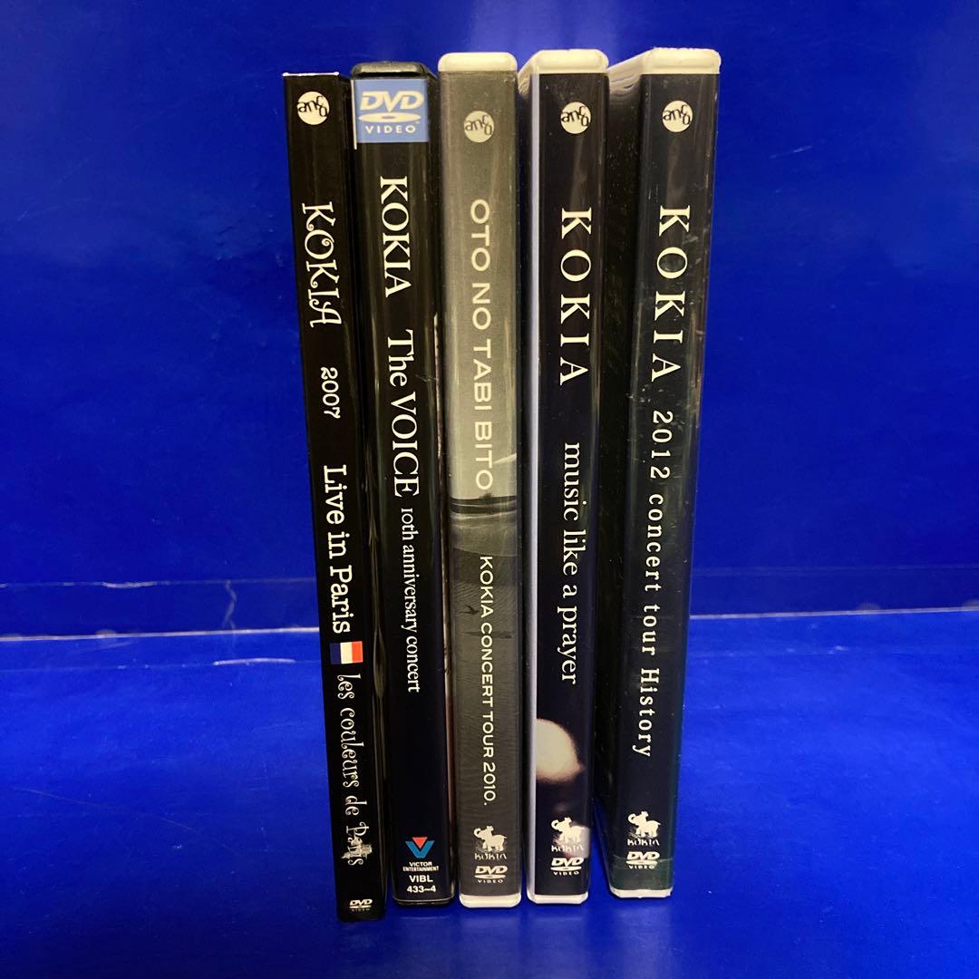 KOKIA concert tour DVD 5本セット 直筆サイン入