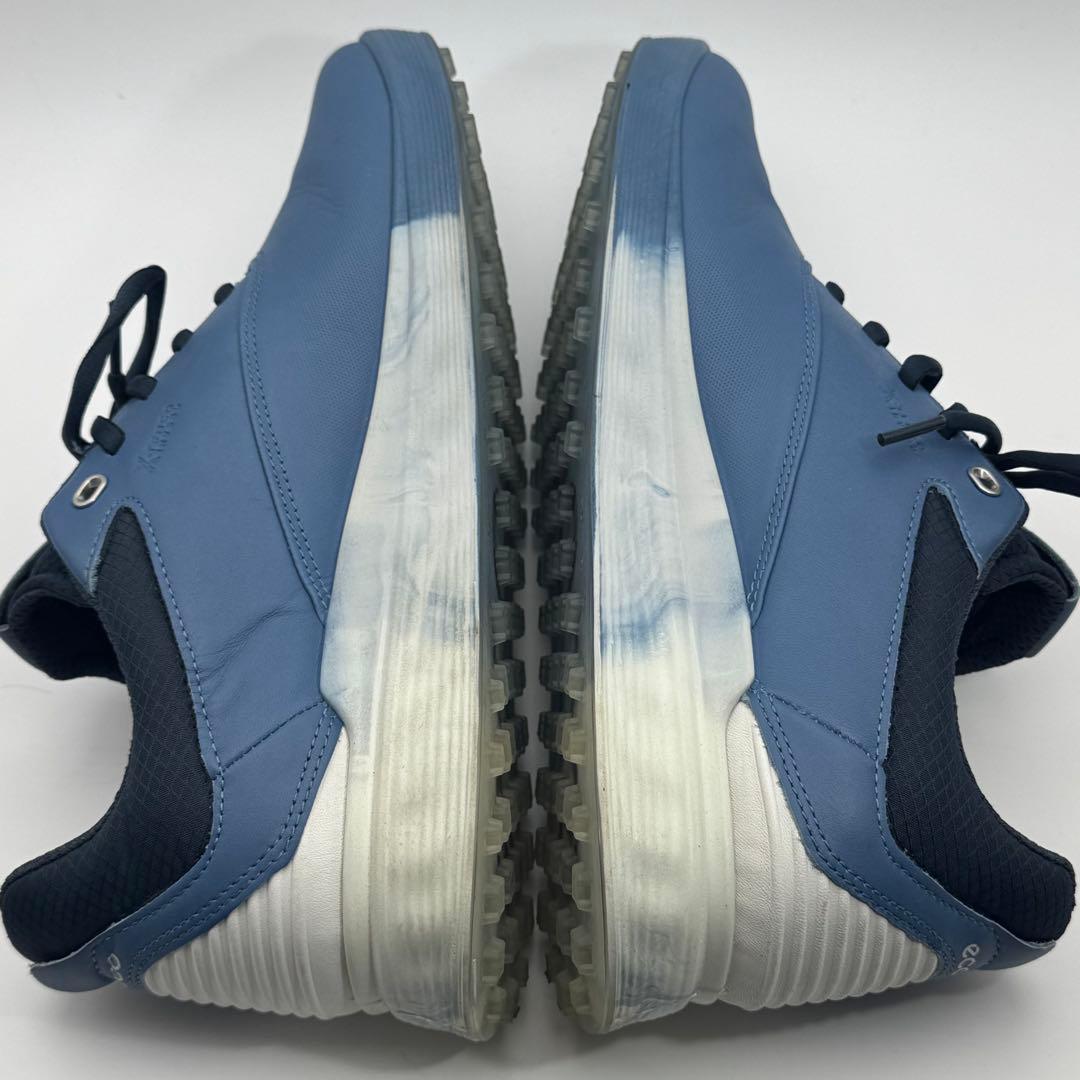 美品　ecco エコーメンズ レザー ゴルフシューズ ゴアテックス