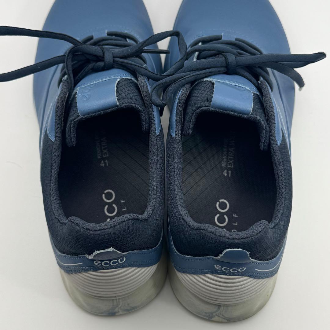 美品　ecco エコーメンズ レザー ゴルフシューズ ゴアテックス