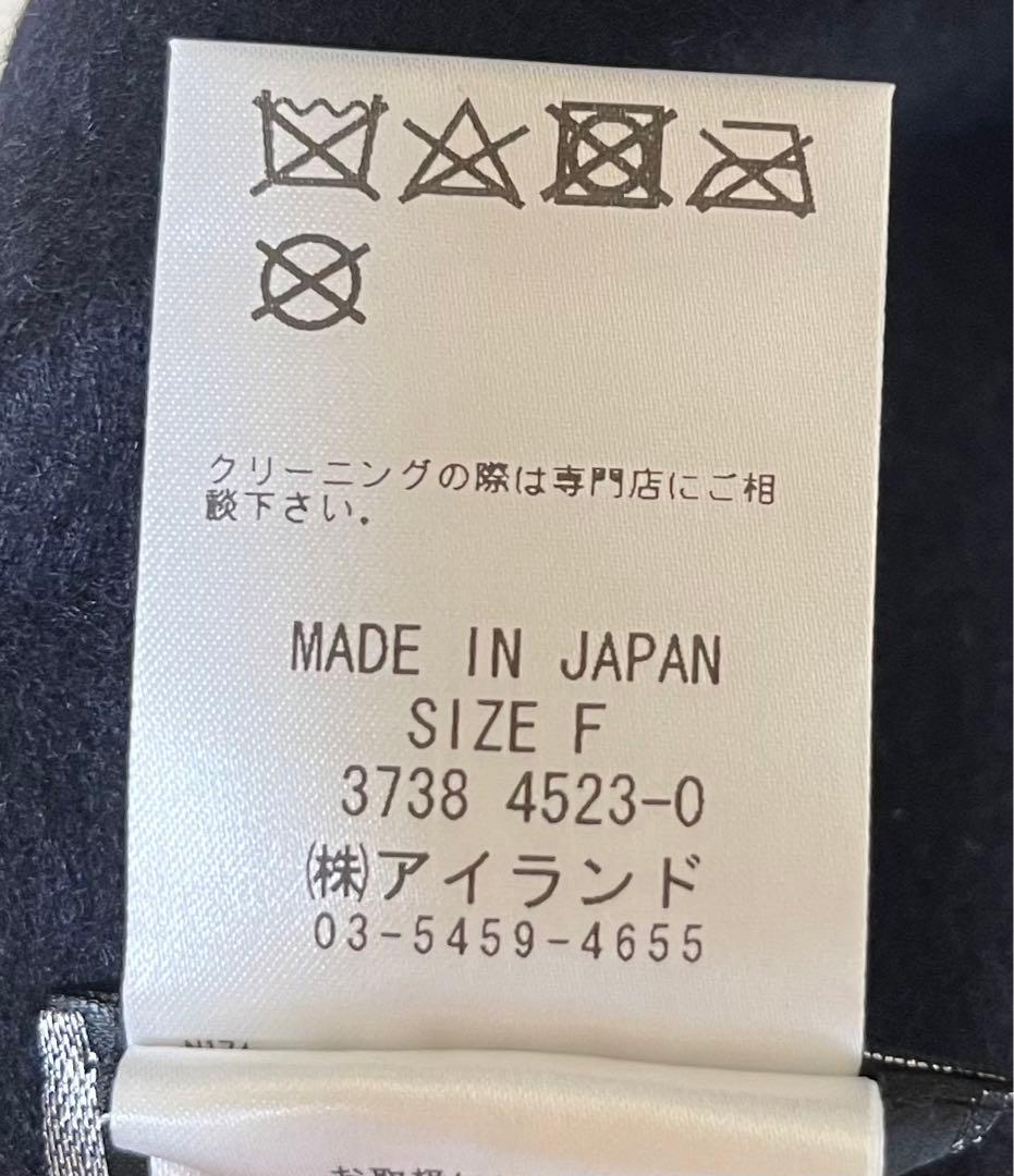 【新品・未使用】グレースコンチネンタルポンチョファー ネイビー　コート