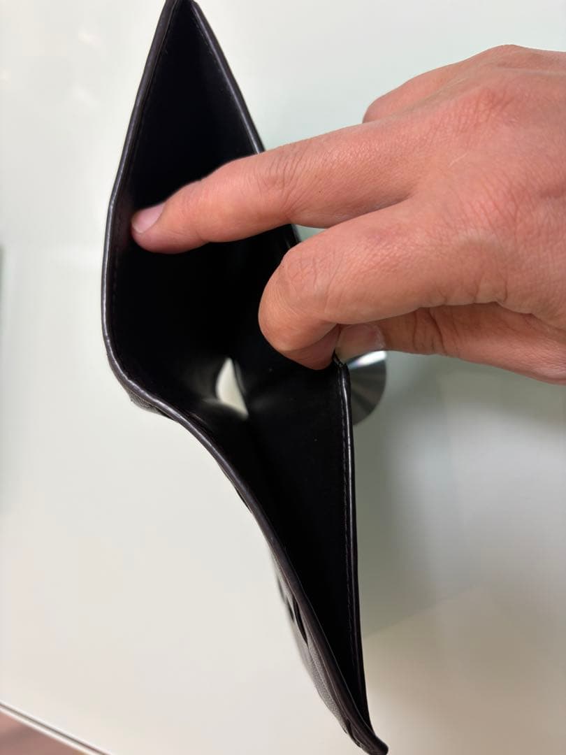 BOTTEGA VENETA 二つ折り財布 ダークネイビー