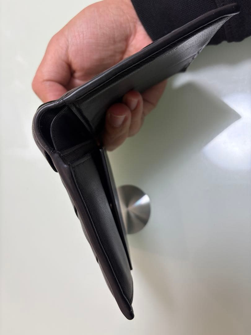 BOTTEGA VENETA 二つ折り財布 ダークネイビー