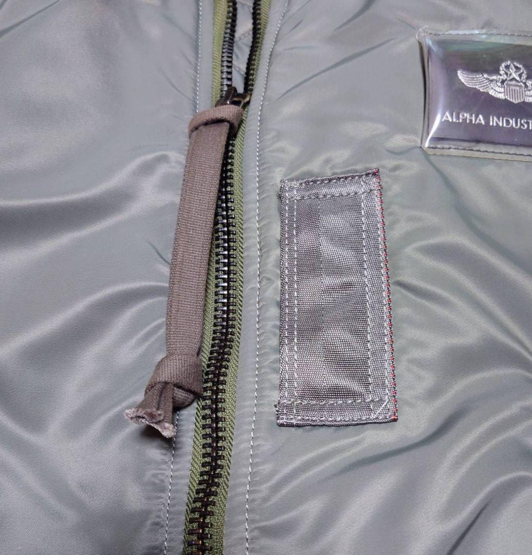 ALPHA MA-1 TEST SAMPLE Lサイズ セージグリーン