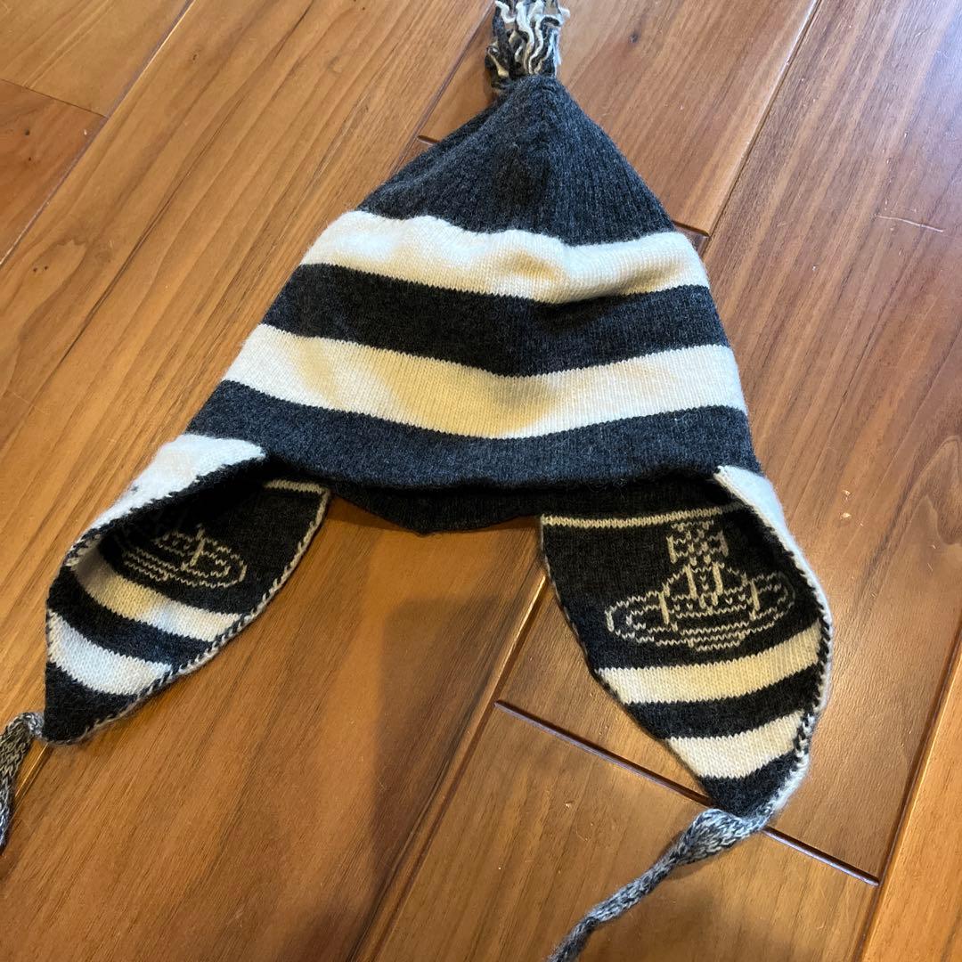 VivienneWestwood ニット帽　正規品　30年前　初期デザイン　古着