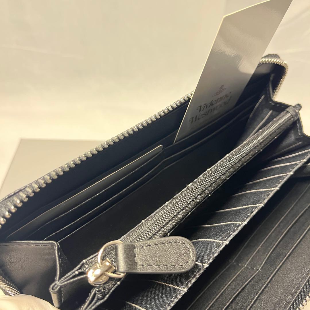 新品 Vivienne Westwood 黒クロコダイル柄 長財布 バレンタイン