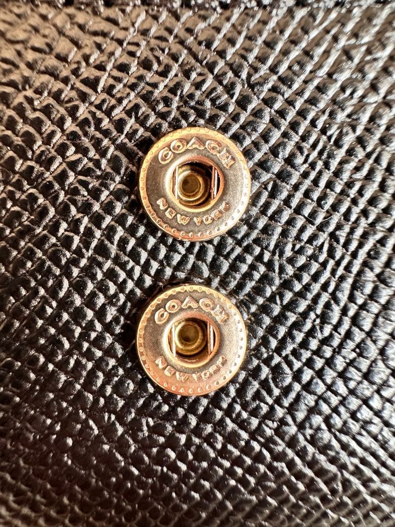 【新品✨未使用品】COACH 6 リング キー ケース クロスグレイン レザー