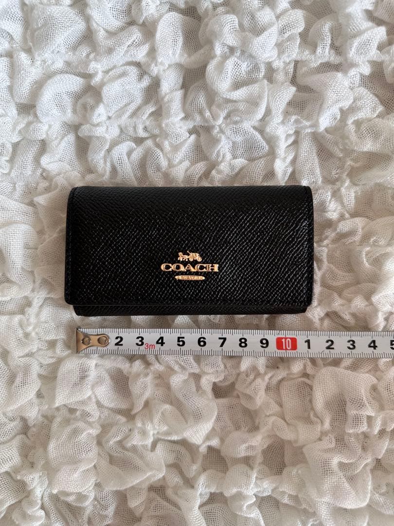 【新品✨未使用品】COACH 6 リング キー ケース クロスグレイン レザー
