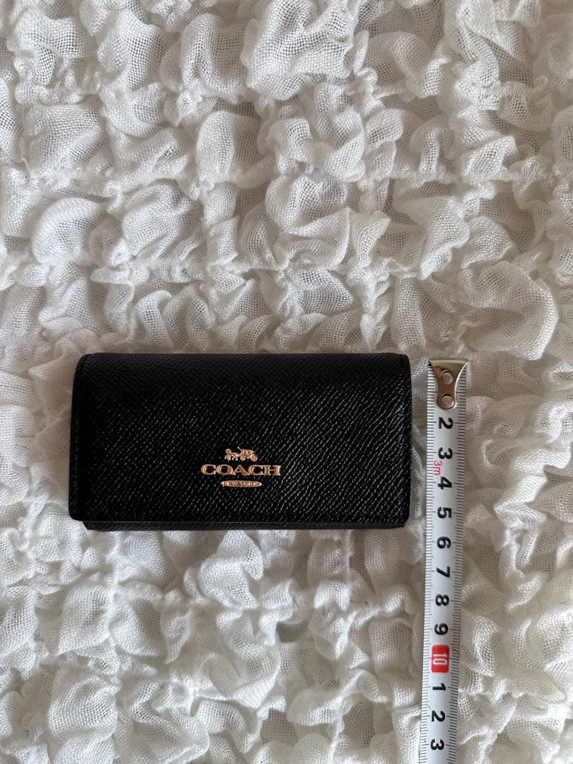 【新品✨未使用品】COACH 6 リング キー ケース クロスグレイン レザー