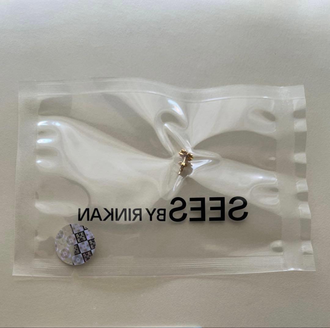 クロムハーツ 22K ER STUD No2 CH PLUS DMND ピアス①